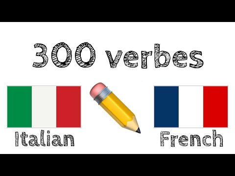 300 verbes + Lecture et écoute : - Italien + Français - (locuteur de langue maternelle)