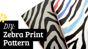 How to Draw Zebra Print Pattern | Sea Lemon