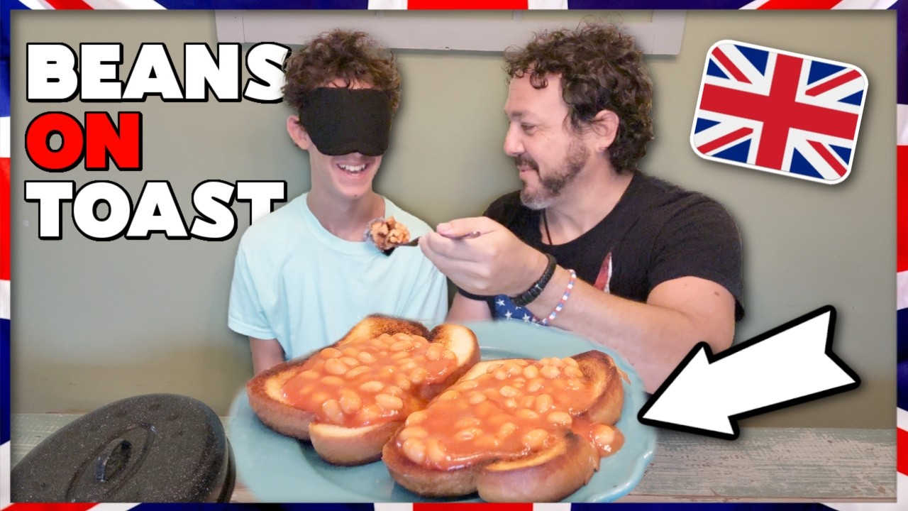 American Kids Try BRITISH Beans On Toast | Blindfolded Taste Test