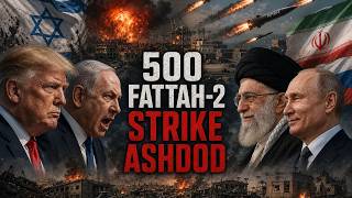 BREAKING NEWS: 500 Fattah-2 Strike Ashdod — IDF Supply Lines Severed, Divisions Fall in 72 Hours