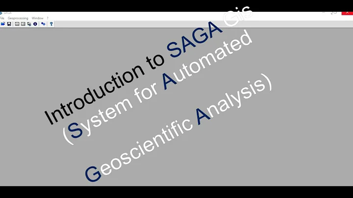 Introduction to SAGA GIS