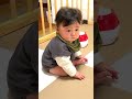 赤ちゃんの初めて #baby #babyboy #cat