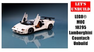 Let's unbuild: LEGO® MOC 10295 Lamborghini Countach
