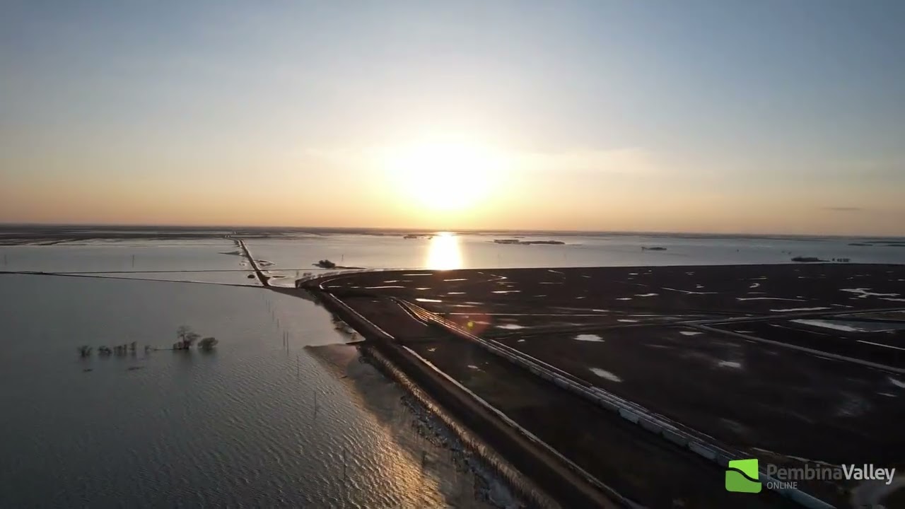 Red River Valley flooding in the Morris area May 4th, 2022