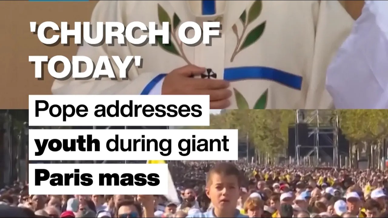 Pope Leo XIV addresses youth at giant Paris Mass • FRANCE 24 English