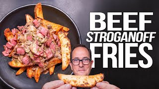 THE BEST BEEF STROGANOFF FRIES (STEAK CUT AND CRAZY GOOD) | SAM THE COOKING GUY