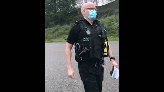Kevin the Minion Turns Fascist Police: Woman & Child Threatened With Arrest For Walking. Audit Fail.
