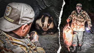 Secrets of hunting a badger. The hunter got stuck in a hole and almost died