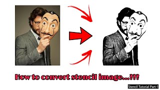 How to convert photo to stencil tutorial [ Money Heist Professor ] screenshot 4