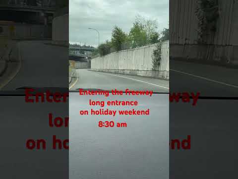 Entering a long highway entrance. I-405 #tpoc #trending #freeway #bellevue #seattle #viral