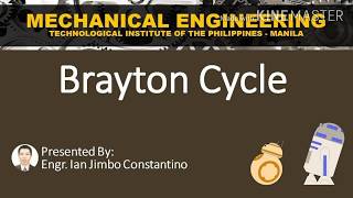 BRAYTON CYCLE SAMPLE PROBLEM 1