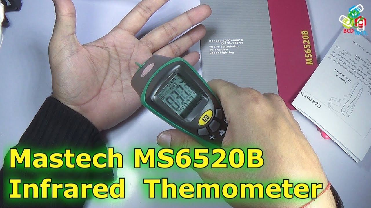 Mastech Infrared Thermometer MS6520B - YouTube