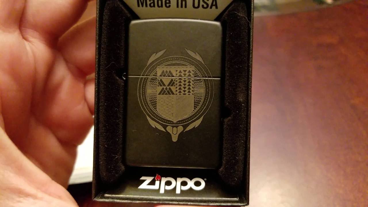 Laser engraved Destiny Zippo YouTube