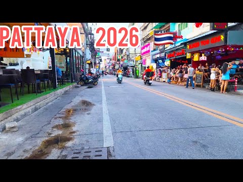 Pattaya Soi Buakhao Evening Walking Tour | Street Atmosphere