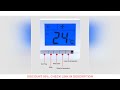 Home Climate Control Temperature Controller Fan Control Heating System Large LCD Display Robust Micr