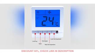 Home Climate Control Temperature Controller Fan Control Heating System Large LCD Display Robust Micr