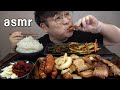 먹방창배tv 한돈 삼겹살 곁들이 풀옵션 소세지 양파 청어알젓 파김치 마늘 레전드먹방 Grilled pork belly mukbang Legend koreanfood asmr