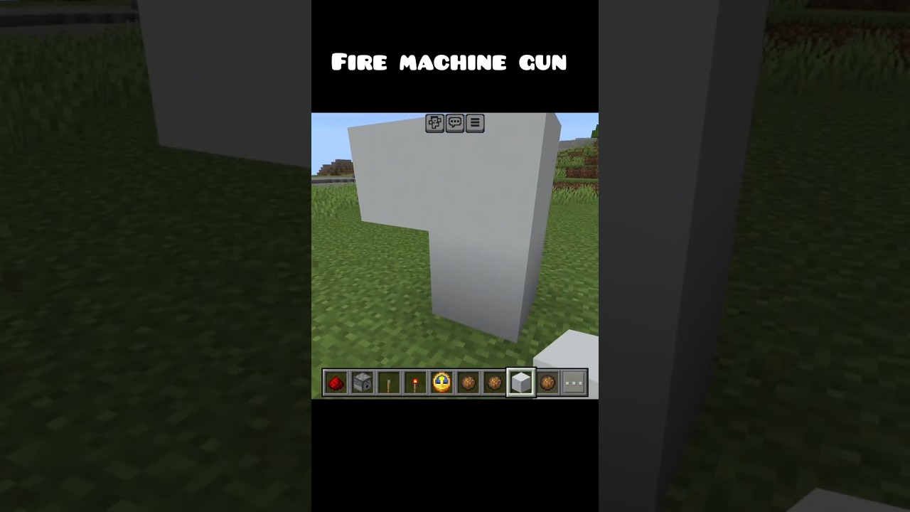 Fire machine gun built in minecraft 🔥😎 
