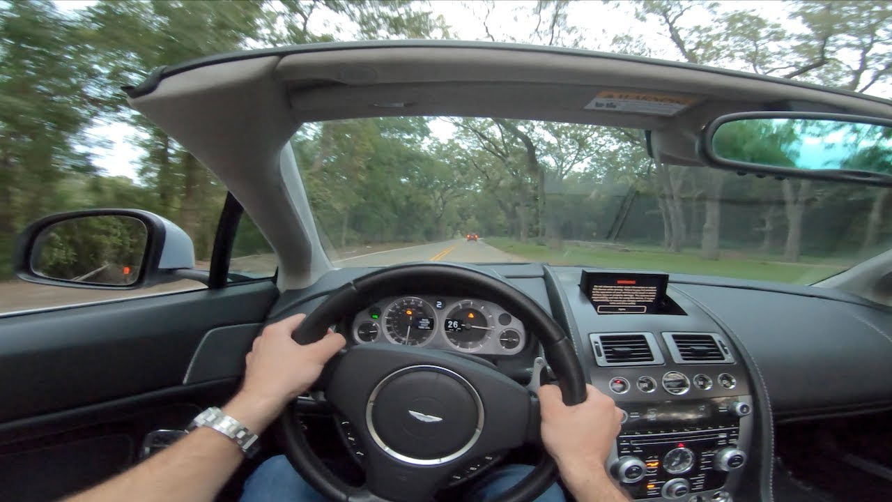 Aston Martin V8 Vantage 2014 года — тест-драйв от первого лица.