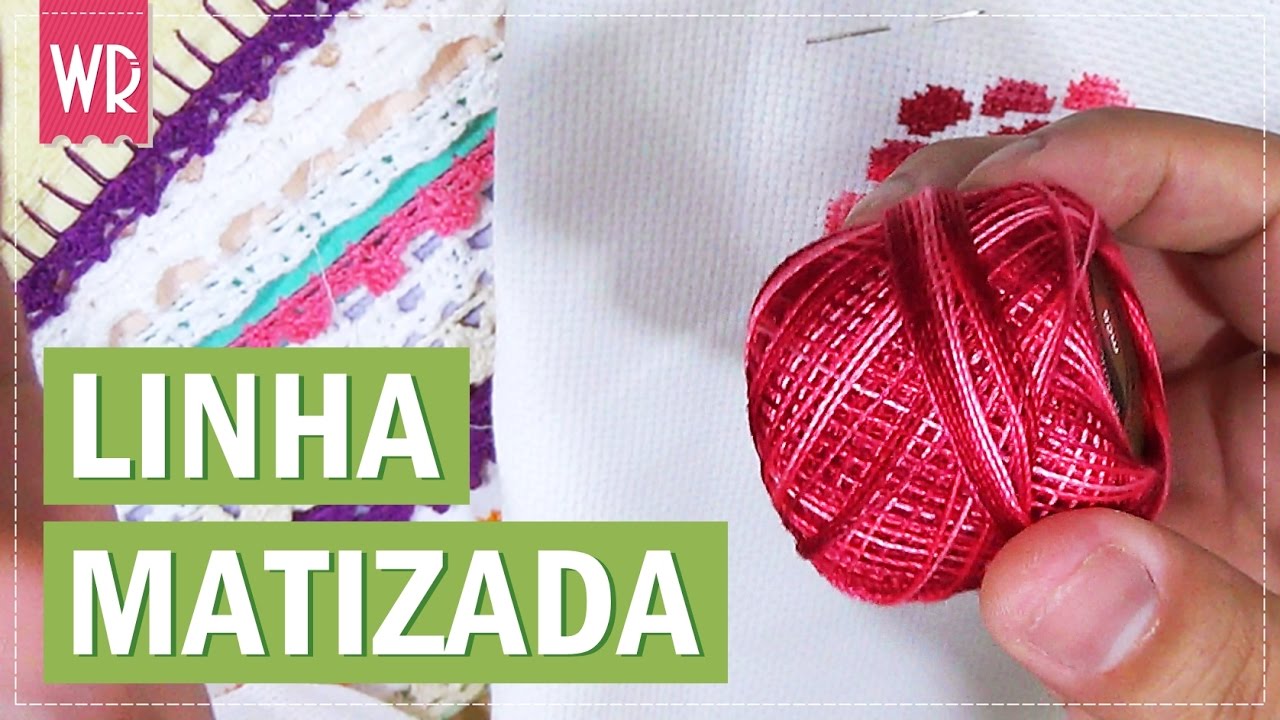 Como bordar com linha matizada (degradê)