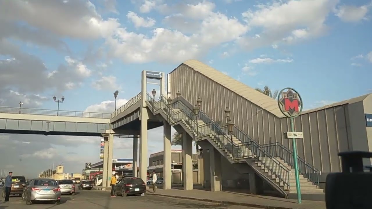 شارع جسر السويس بعد التطوير وانشاء المترو الجديد و محطه عدلي منصور المركزيه تبادليه