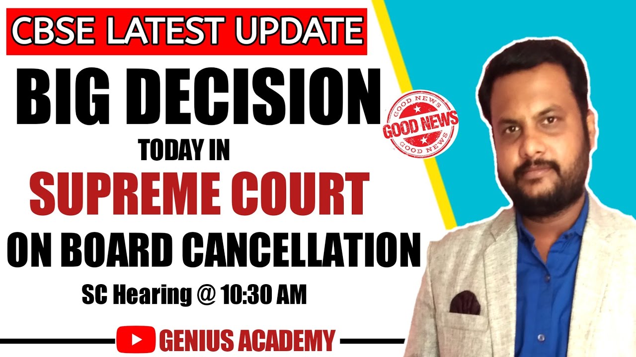 CBSE Boards Cancellation Big Decision Today in Supreme Court🔥 
