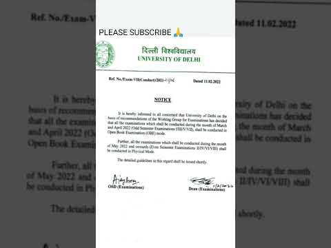 URGENT EXAM NOTICE 2022 |DU Sol | ALL SEMESTER STUDENTS| ONLINE OFFLINE EXAMS