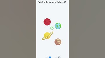 Easy Game level 2 solution | Which of the planets is the largest?