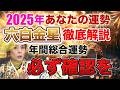 完全解説2025年版【年間総合運勢(六白金星)】2025 年は転換期の 2 年目