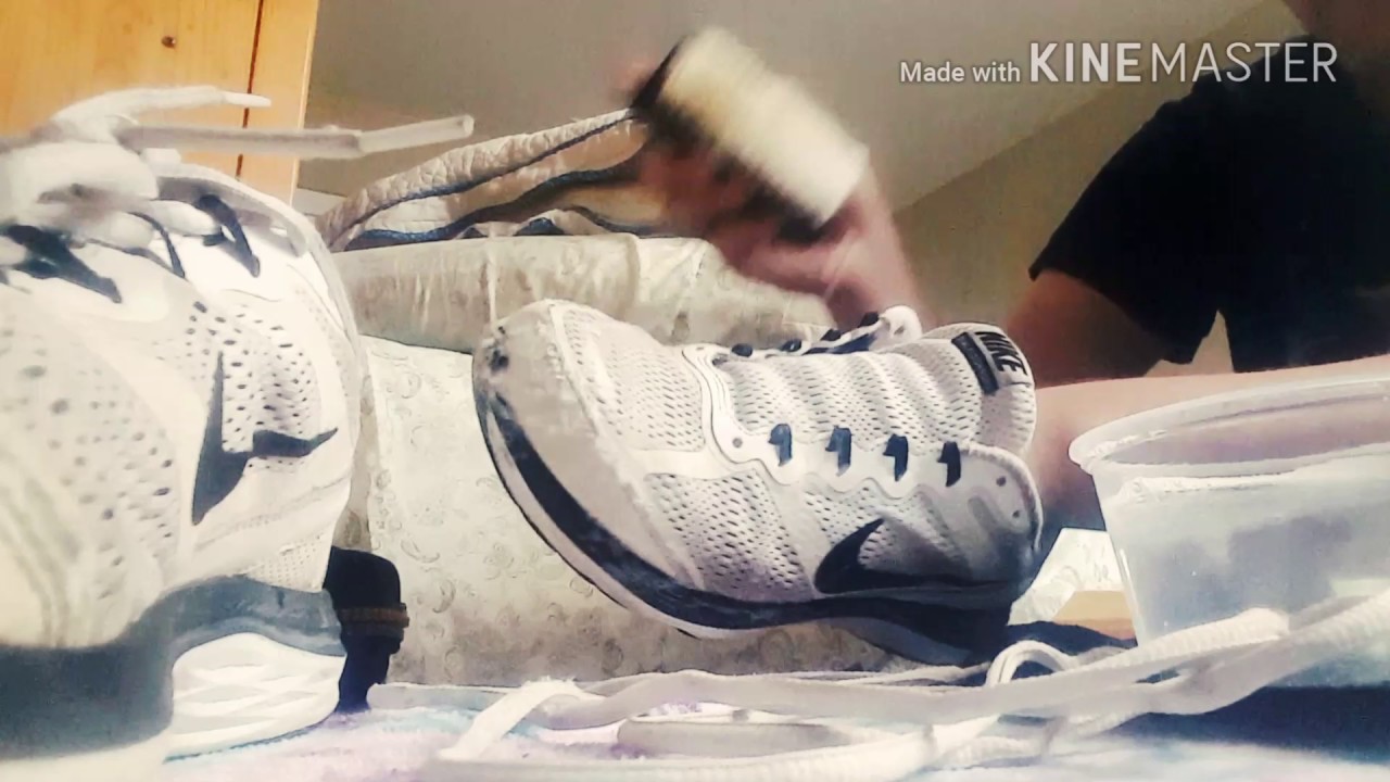 Cleaning Nike shoes with Crep Cure YouTube