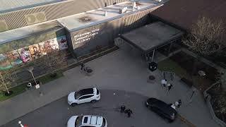 Mississauga Valley Library and Community Centre from Above - A Drone Flight