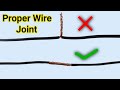 Awesome Tips! How To Properly Joint Electrical Wire | The best way to connect two wires | Part 1