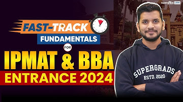 IPMAT & BBA Entrance Exams | Quantitative Aptitude(Percentage) Preparation | IPMAT 2024 Fundamentals