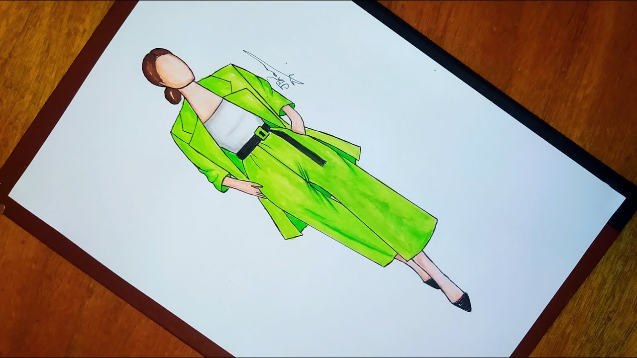 تعلم رسم ازياء كاجوال سهلة 6 | Dessin de mode