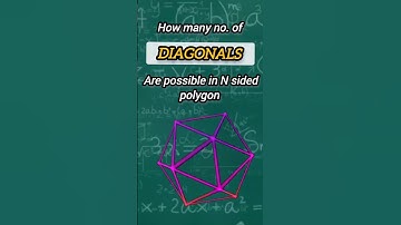 No. of diagonal in N sided polygon #math #polygon #civilengineeering #ytshort