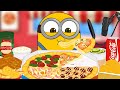 [ASMR] 미니언즈 밥 피자 애니먹방(Minions Bob Pizza Animation Mukbang)