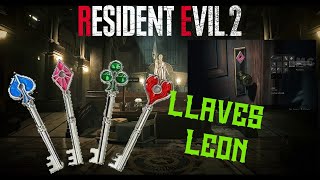 Resident Evil 2 Remake  Ubicacin Llaves  Leon