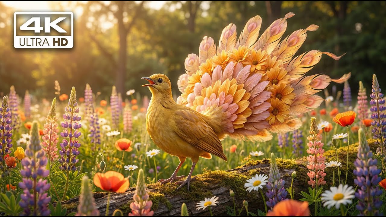 Top 100 Natural Bird Sounds 🐦 Rare & Colorful Singing Birds 4K ASMR