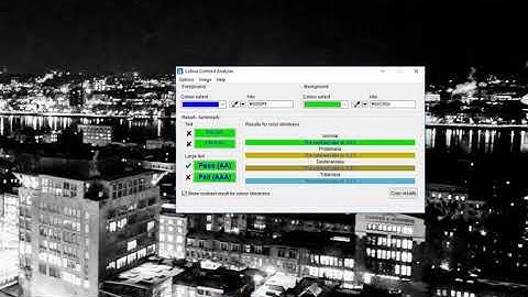 Colour Contrast Analyzer