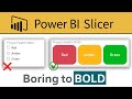 Power BI: Customise Slicers – Interactive &amp; Colourful! (Under 3 Mins)