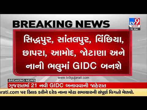 ગુજરાતમાં નવી 21 GIDC બનાવવાની સરકારની જાહેરાત | Tv9GujaratiNews