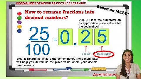 Visualizing Decimal Numbers Using Models and Renaming Decimal Numbers to Fraction
