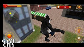 Gorilla Rampage: Angry Kong Man Attack #gorilla #rampage #attack #monkey #gamecity #wildlife screenshot 3