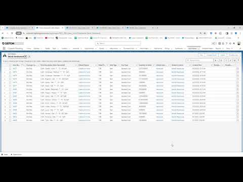 FloorForce - Best way to search for stock items or items - Item Master List View