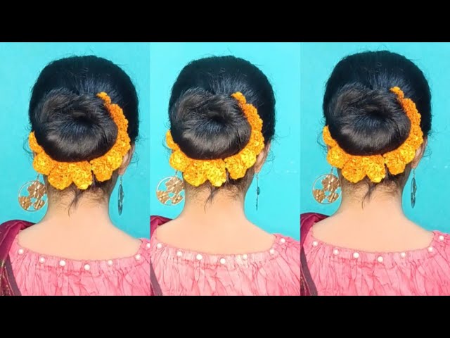 Designer Hair Khopa For Marathi Bridal Hairstyle at best price in Pune |  ID: 2850088862788