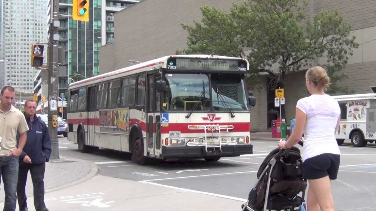Toronto TTC 1996 Orion V Buses Operating On 509 Harbourfront - YouTube