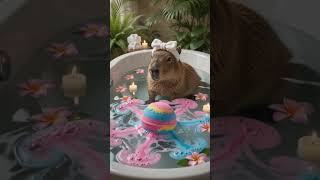 Capybara Spa Day Satisfying Edition | Bath Bombs, Mani-Pedis & Relaxation