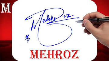 Mehroz Name Signature Style - M Signature Style - Signature Style of My Name Mehroz