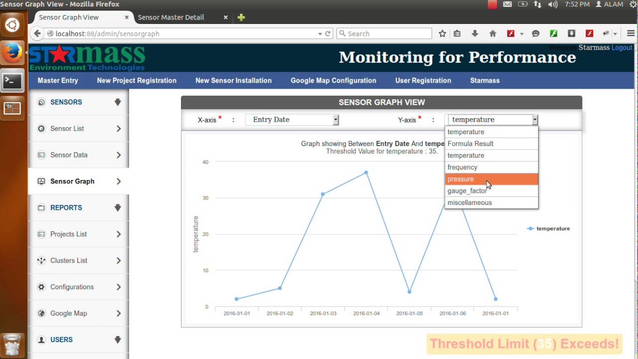 Real Time Sensor Graph - YouTube