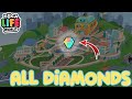 All hidden secret diamonds toca life world creators district diamante secreto criador personagens